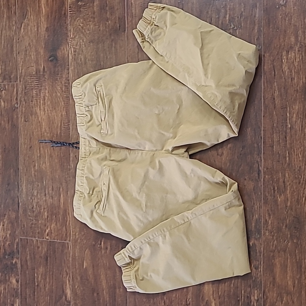 American Eagle Men's Khaki Elastic Waist Pants Joggers Size M - Picture 7 of 7